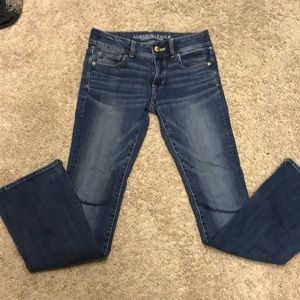 American eagle kick boot cut jean 0 short